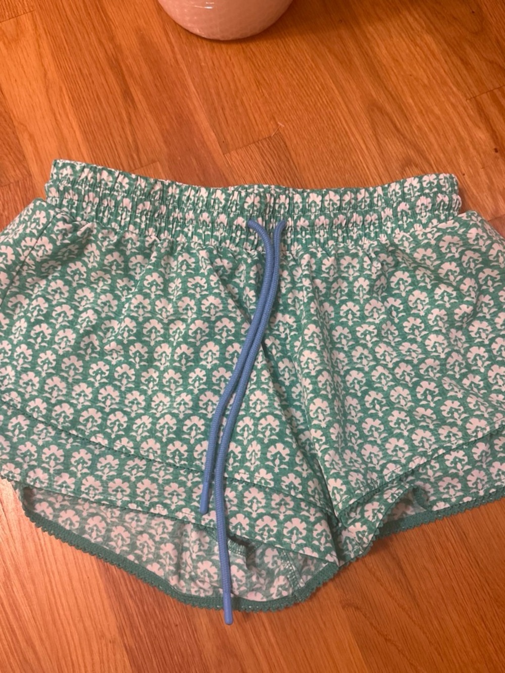 Roller Rabbit X Target Teal Patterned Pull-On Shorts with Drawstring